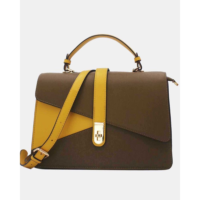 Sac à Main Patchwork Rayure Embossé 24B-6106 