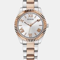 GUESS Montreuil analogique en acier inoxydable