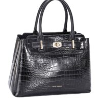 David Jones CM8262 Sac à main Trapèze croco Dimensions: 29 × 22 × 12 cm 