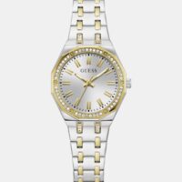 GUESS Montre analogique Crystal Recycled Steel 25 mm
